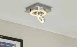 Paul Neuhaus LED-Deckenleuchte, 2-flammig, Kristall-optik