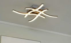 Trio LED-Deckenleuchte, 4-flammig, Nickel matt