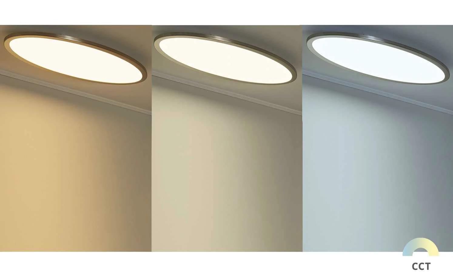 Meisterleuchten Smart Home-Deckenleuchte, oval