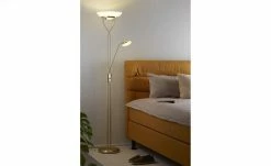 KHG LED-Deckenfluter, 2-flammig, messing-matt | Messing matt