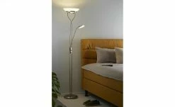 KHG LED-Deckenfluter, 2-flammig, nickel-matt | Nickel matt