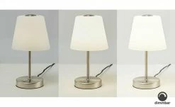 KHG LED-Tischleuchte, 1-flammig, Nickel-matt