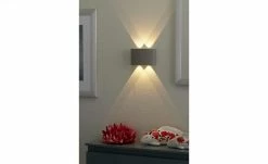 Paul Neuhaus LED-Aussenwandleuchte,4-flammig, silberfarben