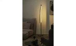 B-Leuchten LED-Stehleuchte, 1-flammig, Nickel-matt | silberfarben